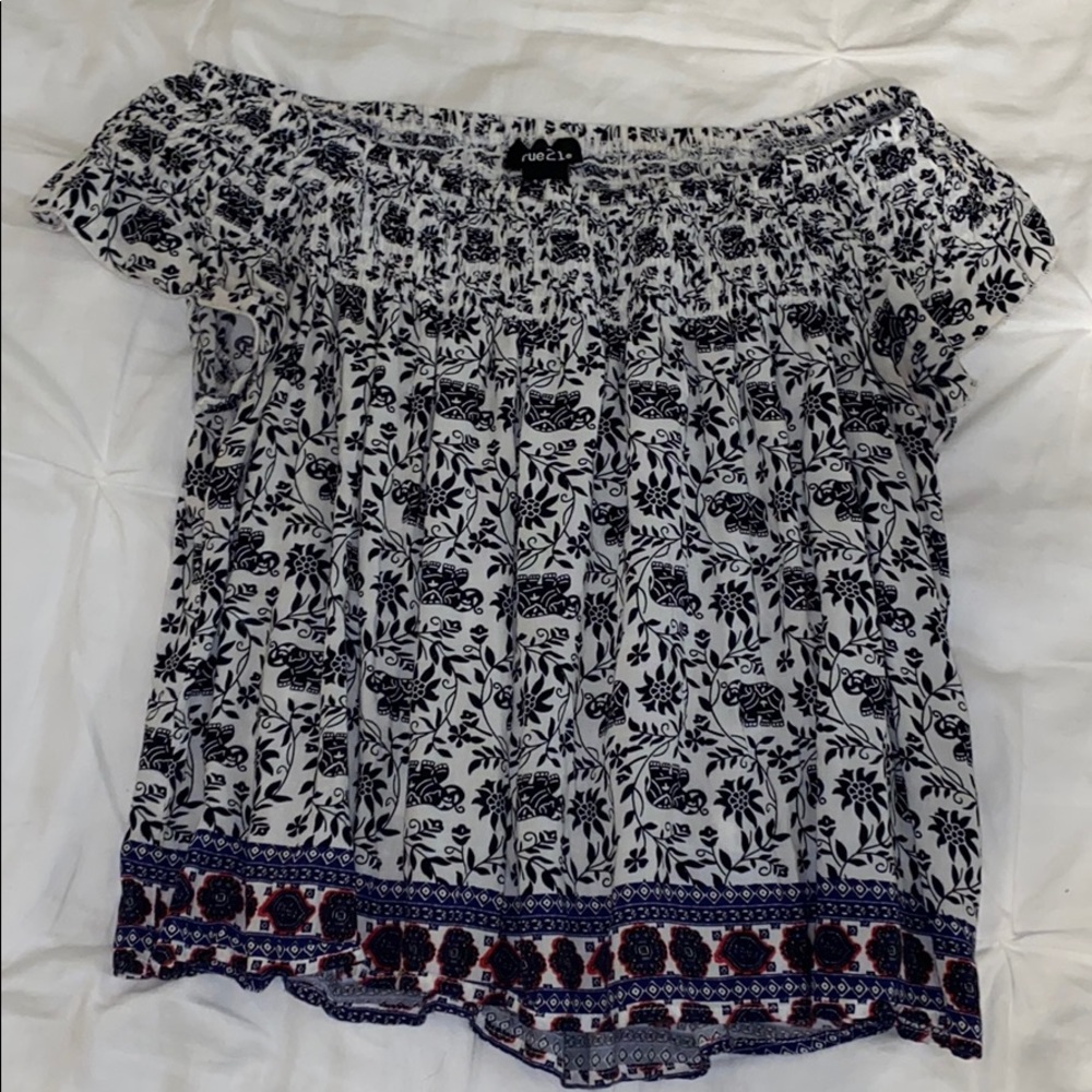 Off the shoulder crop top